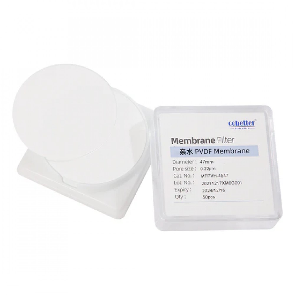  Filtros de Membrana de Disco de PVDF Hidrof&iacute;lico