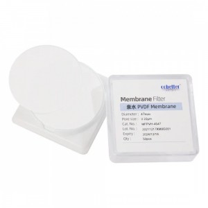  Filtros de Membrana de Disco de PVDF Hidrof&iacute;lico