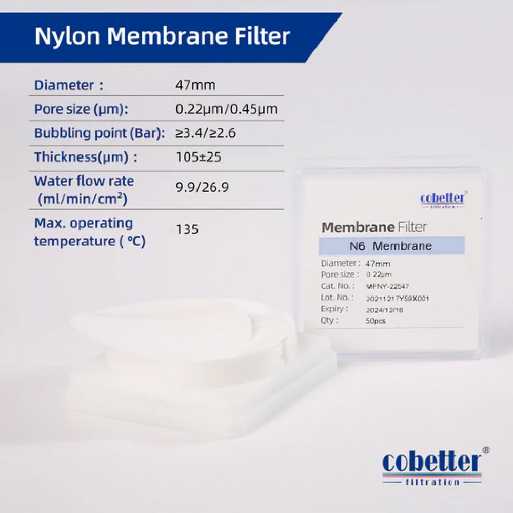 Filtros de Membrana de Disco de Nylon Hidrof&iacute;lico