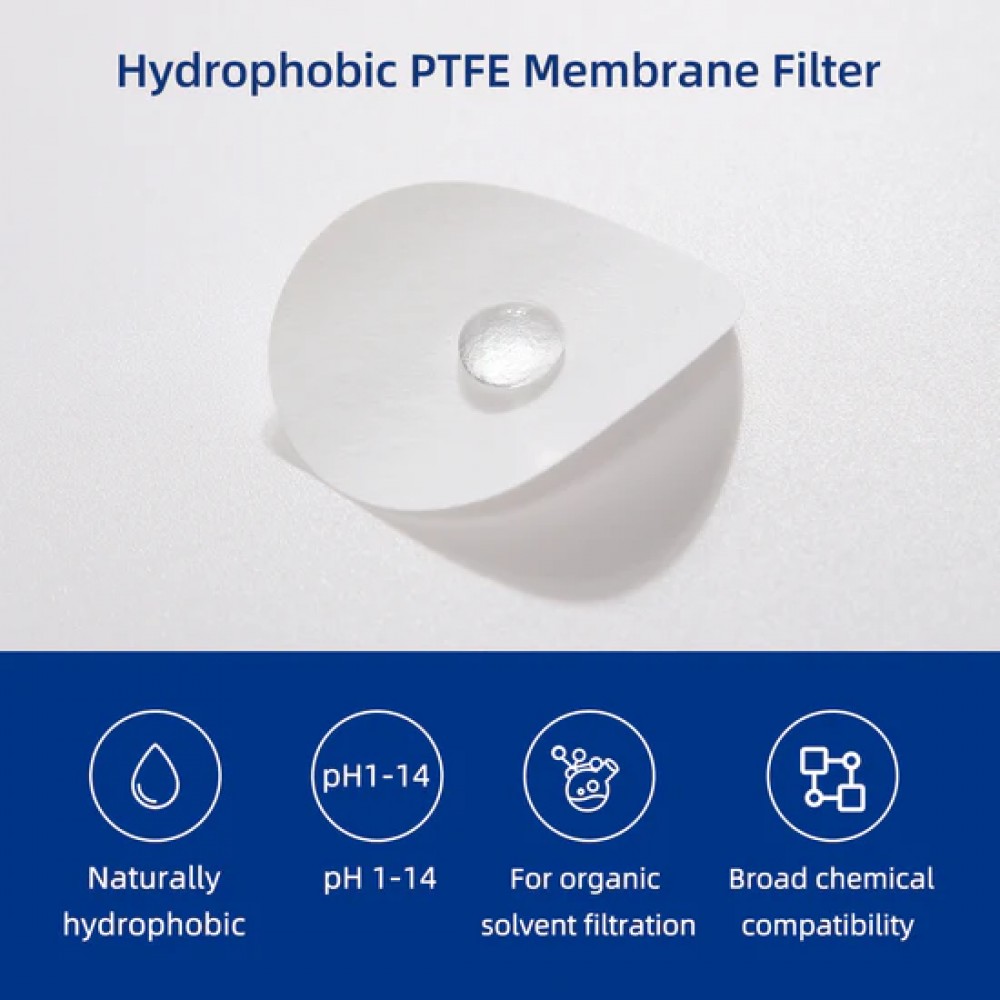 Filtros de Membrana de PTFE Hidrof&oacute;bico para Laborat&oacute;rio - Filtros de Disco