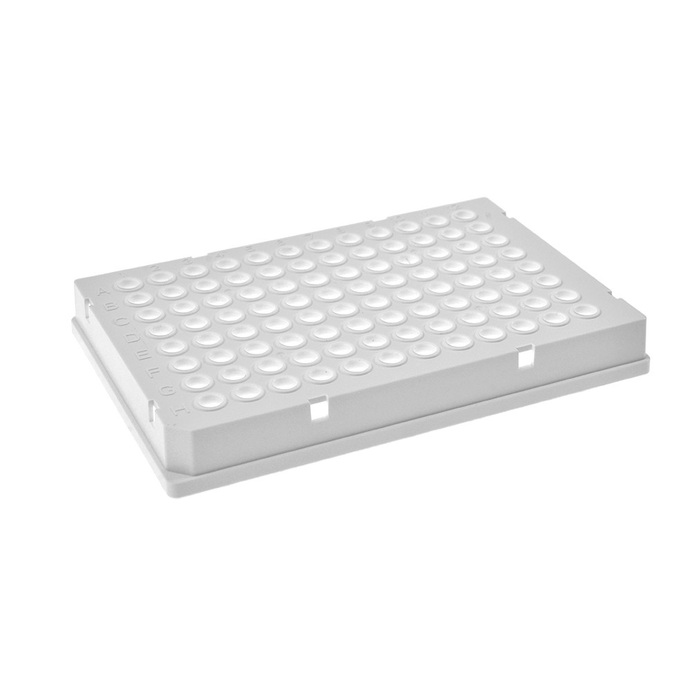 Microplaca 96 po&ccedil;os para PCR com saia inteira perfil baixo 100 ul 