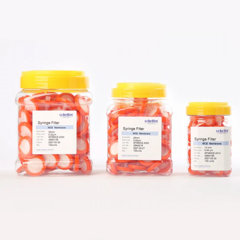 Filtros de Seringa MCE Hidrof&iacute;licos Laranja N&atilde;o Est&eacute;reis