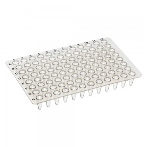 Microplaca 96 po&ccedil;os sem saia para PCR 100uL
