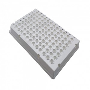 Placa de PCR Branca (po&ccedil;os transparentes),de 100uL, Hard Shell,  borda inteira, perfil baixo.