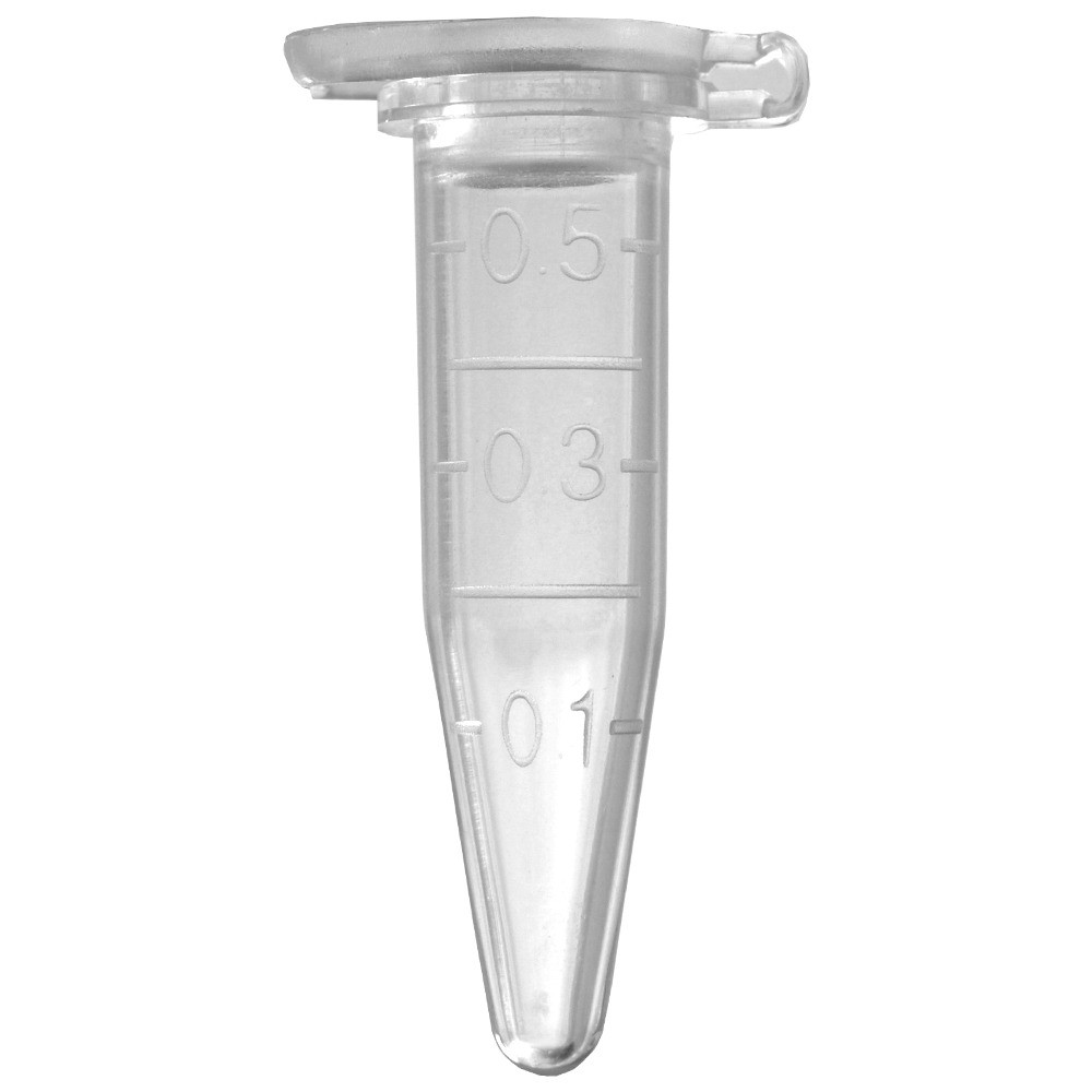 Microtubos para PCR de 500 ul com tampa reta