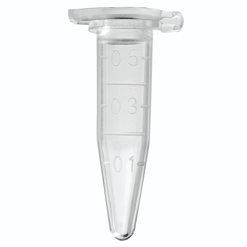 Microtubos para PCR de 500 ul com tampa reta