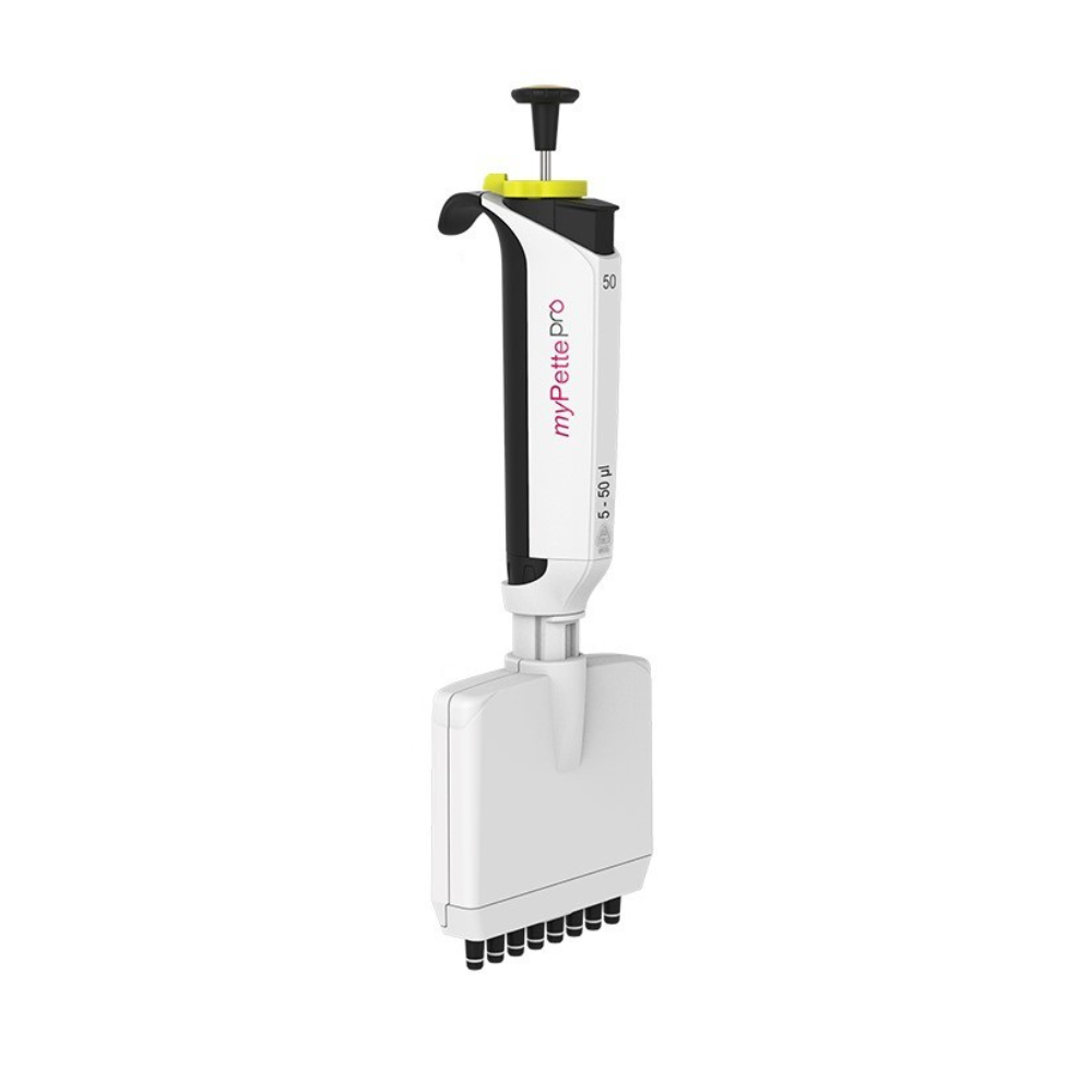Micropipeta Multicanal AHN myPette Pro com 8 canais Volume Vari&aacute;vel de 30 &ndash; 300 &micro;l 