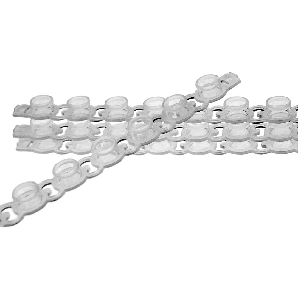 Strips para PCR com tampa reta strip 100 ul