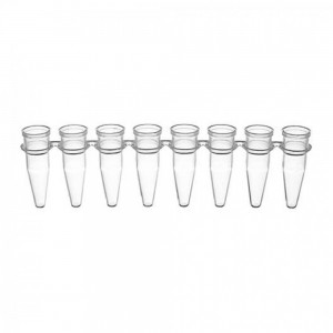 Tiras de 8 tubos para PCR de 200 uL