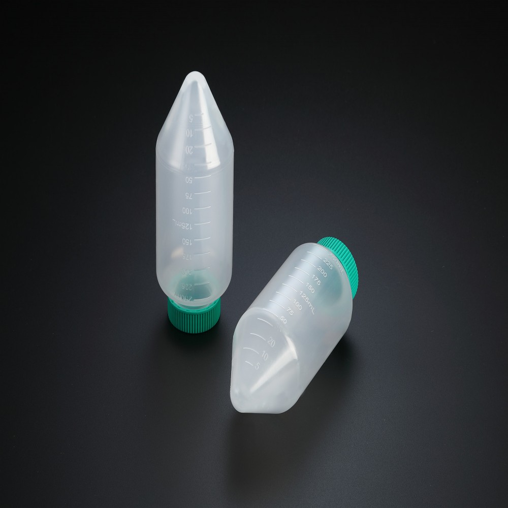Tubo c&ocirc;nico 250 ml para armazenamento de amostras e centrifuga&ccedil;&atilde;o